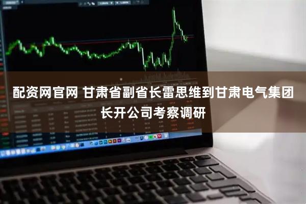 配资网官网 甘肃省副省长雷思维到甘肃电气集团长开公司考察调研