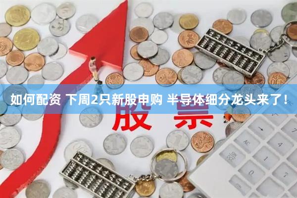 如何配资 下周2只新股申购 半导体细分龙头来了！